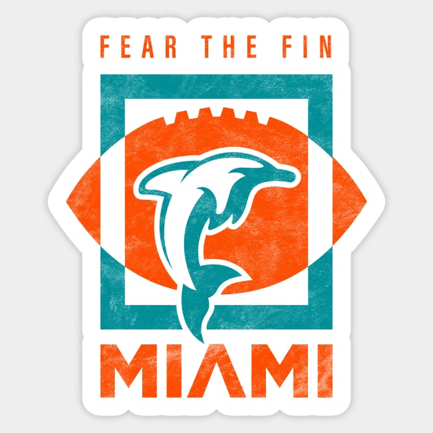 Miami Dolphins 2023 Super Bowl Run, Sunday football Sticker by BooTeeQue